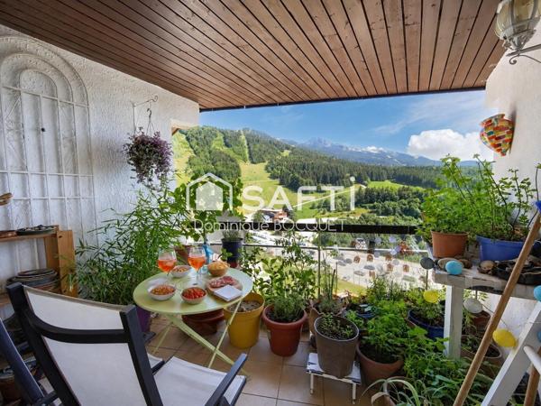 Au pied des pistes et des commerces, T3 sud, vue imprenable