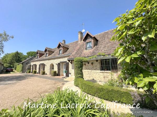 Dpt SARTHE (72), à vendre SAINT GEORGES DU ROSAY - PROPRIÉTÉ  P7 de 163 m² - Terrain de 3,04 Ha