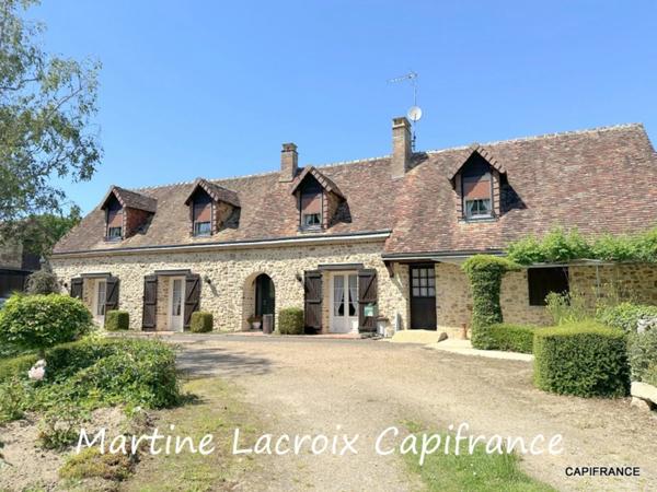 Dpt SARTHE (72), à vendre SAINT GEORGES DU ROSAY - PROPRIÉTÉ  P7 de 163 m² - Terrain de 3,04 Ha