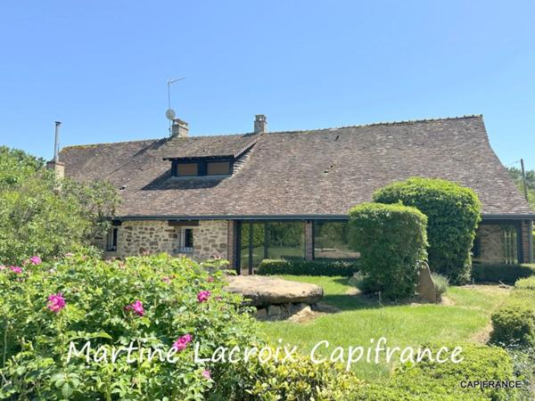 Dpt SARTHE (72), à vendre SAINT GEORGES DU ROSAY - PROPRIÉTÉ  P7 de 163 m² - Terrain de 3,04 Ha
