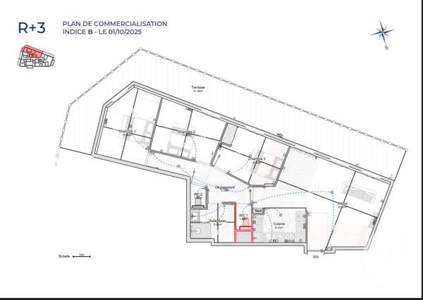 Appartement T4 à vendre  4 pièces - 82,23 m2 CAVALAIRE SUR MER - 83