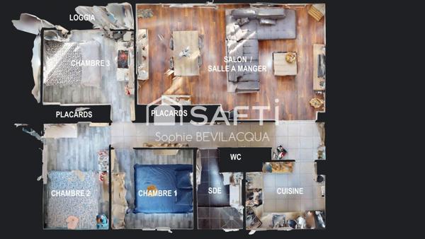 T5 RENOVE 3 CHAMBRES LUMINEUX ET SANS VIS A VIS