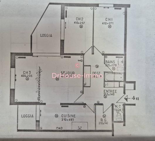 Appartement à vendre 3 pièces de 75 m²