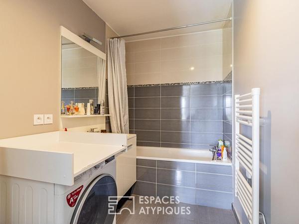Duplex et terrasse plein ciel avec vue dégagée