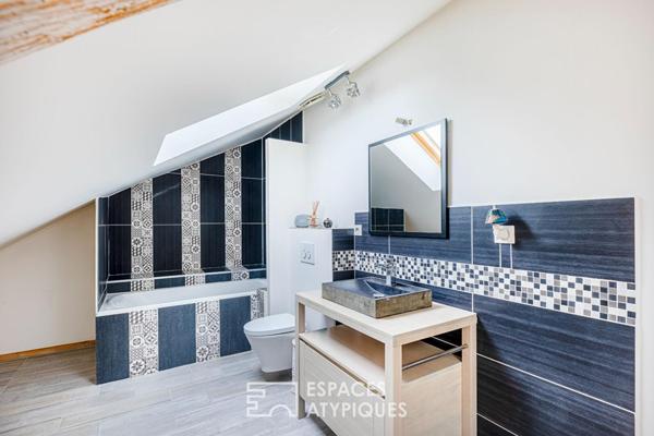 Maison de village de caractère et son studio indépendant au coeur de Bouafle