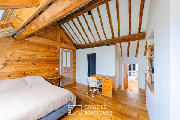 Maison de village de caractère et son studio indépendant au coeur de Bouafle