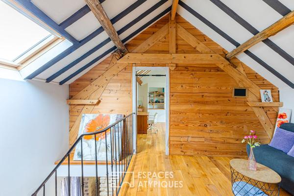 Maison de village de caractère et son studio indépendant au coeur de Bouafle