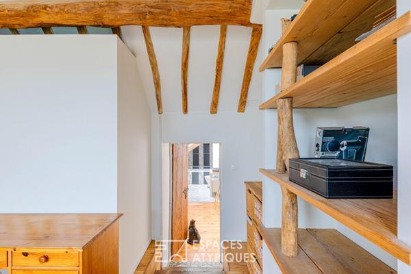 Maison de village de caractère et son studio indépendant au coeur de Bouafle