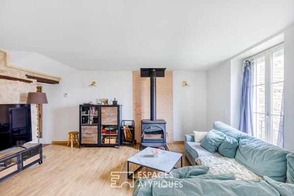 Maison de village de caractère et son studio indépendant au coeur de Bouafle