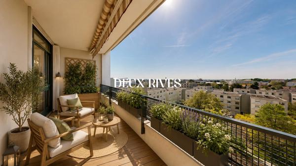 T4 - Traversant plein sud– 85 m² – 7ème et dernier étage avec vue exceptionnelle – Secteur Longchamp