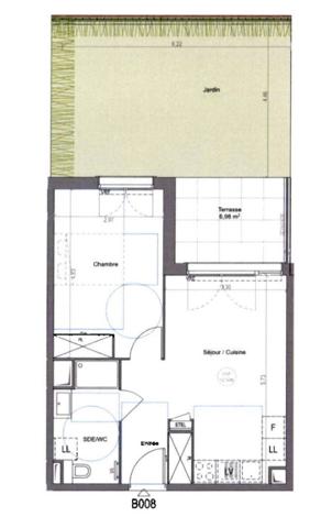 Appartement Cogolin 41.74 m²