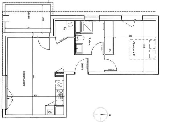 Appartement 145 250 € Cornebarrieu 2 p 46 m² DPE C