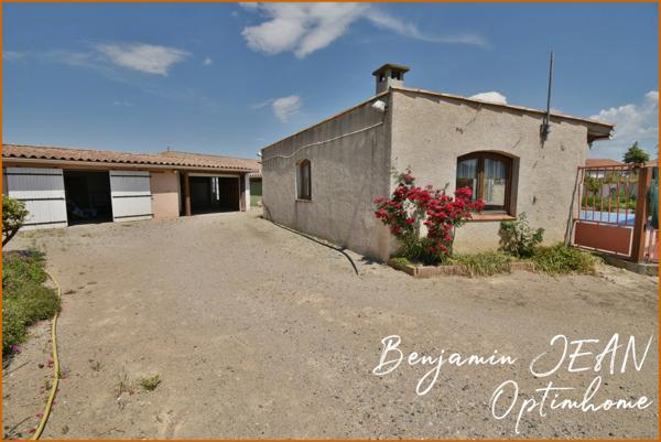 Maison de plain-pied 166m² avec piscine sur 1200m² à Sérignan – Gros potentiel !