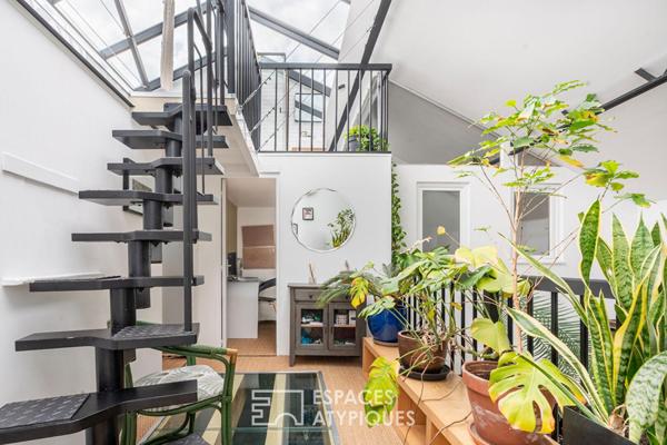 Loft avec verrière dans une ancienne usine