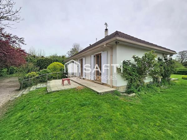 Pavillon individuel  6pièces  vivable plain- pied avec jardin  proche de toutes commodités à 15min de Saint-Quentin et 5min de Ribemont