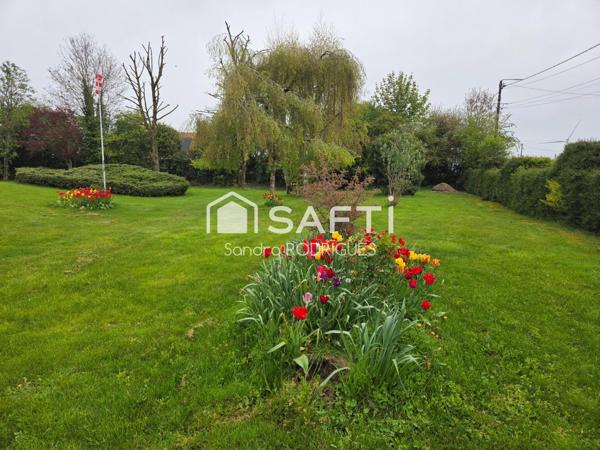 Pavillon individuel  6pièces  vivable plain- pied avec jardin  proche de toutes commodités à 15min de Saint-Quentin et 5min de Ribemont