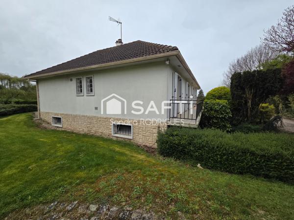 Pavillon individuel  6pièces  vivable plain- pied avec jardin  proche de toutes commodités à 15min de Saint-Quentin et 5min de Ribemont