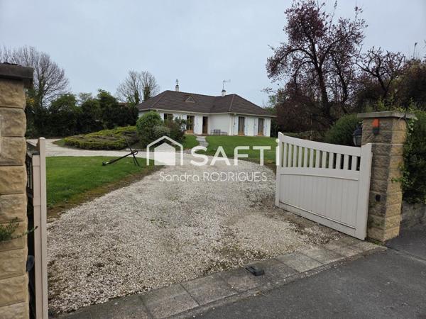Pavillon individuel  6pièces  vivable plain- pied avec jardin  proche de toutes commodités à 15min de Saint-Quentin et 5min de Ribemont