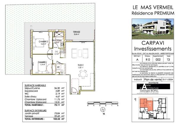 Appartement T3 Mas Vermeil Cabestany