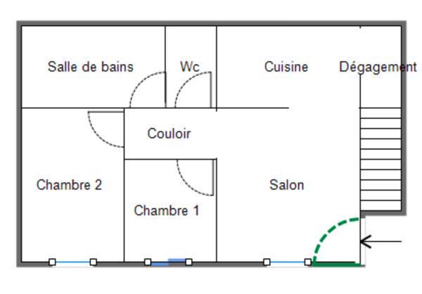 Appartement de 45,8 m² au coeur du village