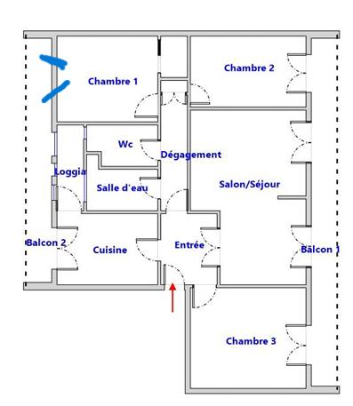 Appartement
         4 pièces
        - 94 m² Exclusivité 220 000 € *