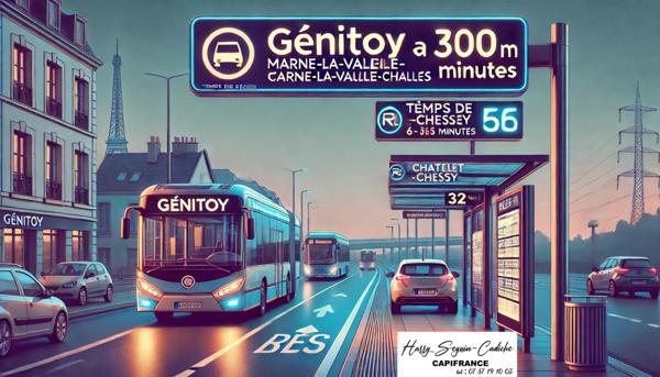 Appartement à vendre 2 pièces BUSSY SAINT GEORGES (77)