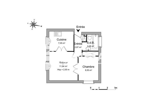 Location Appartement 2 pièces 32.89 m² - 18 RUE D'ORVILLE Louvres 95380