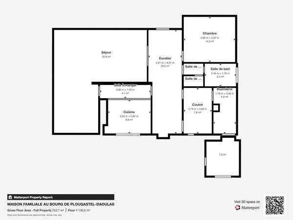 Plougastel-Daoulas (29470) RARE – MAISON FAMILIALE DE CARACTÈRE AU CŒUR DU BOURG DE PLOUGASTEL