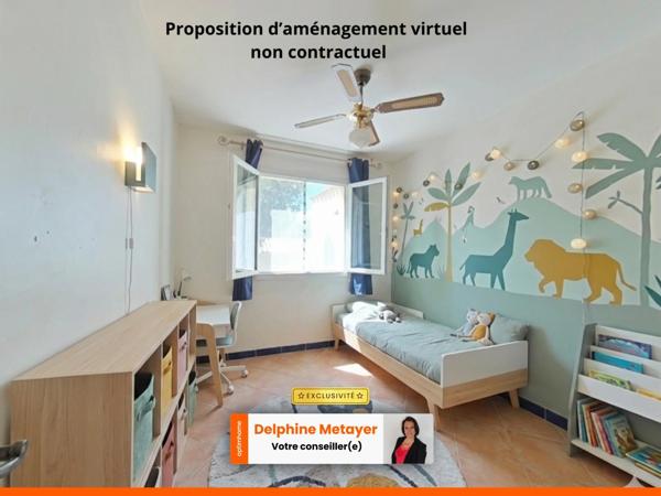 Maison de plain-pied avec piscine et grand terrain arboré