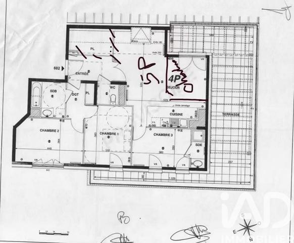 Appartement à vendre 4 pièces 87,8 m² Montrouge
