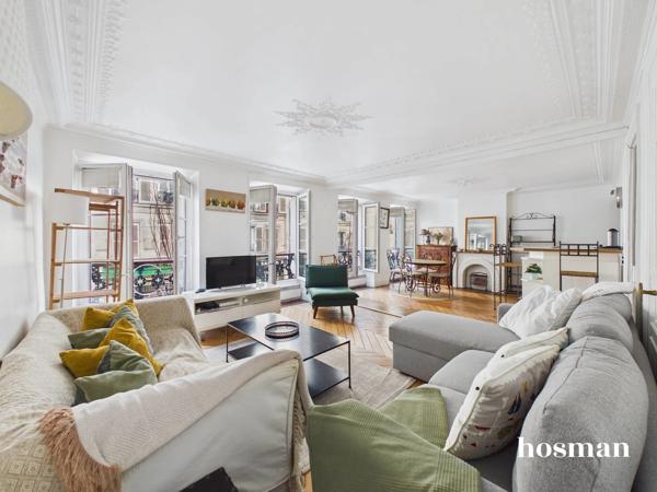 Appartement traversant 3 pièces de 63 m² - Éclairage naturel - Rue Manuel, Paris