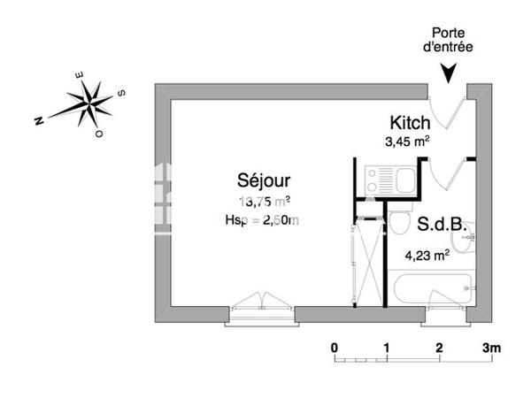 Location Studio 21.43 m² - 8 RUE DES SAULES Toulouse 31400