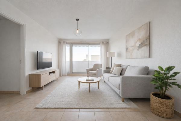 Montpellier (34070) T4 Montpellier Croix d’Argent tram ligne 2 – balcon, parking, vue