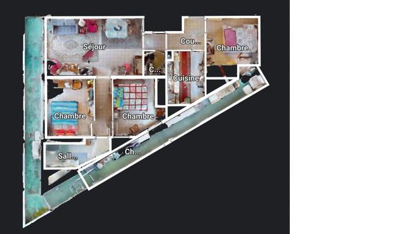 Montpellier (34070) T4 Montpellier Croix d’Argent tram ligne 2 – balcon, parking, vue