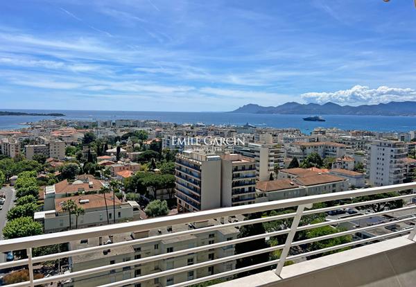 A vendre Côte d'Azur, Cannes basse Californie, appartement vue mer panoramique