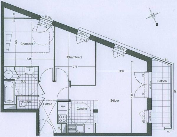 Appartement 3 pièces - 44230 Saint-Sébastien-sur-Loire -  Centre