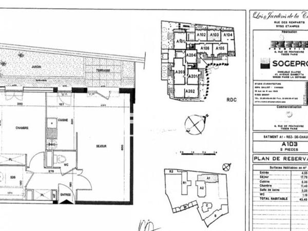 Location Appartement 2 pièces 43.45 m² - LES JARDINS DE LA COLLEGIALE Etampes 91150