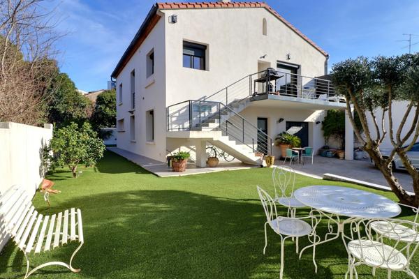 Montpellier (34000) Maison familiale avec 2 espaces de vie – jardin, stationnements, fort potentiel