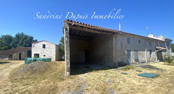 Saintes (17100) Ensemble immobilier : grande maison et dépendances