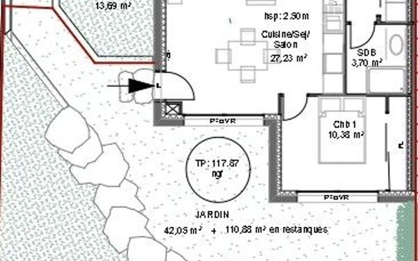 Appartement à vendre    2 pièces • 45,92 m2 Caveirac