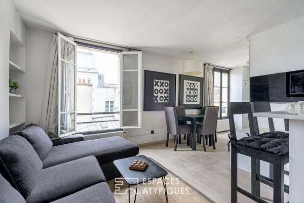 Appartement contemporain sur cour en plein coeur du Marais