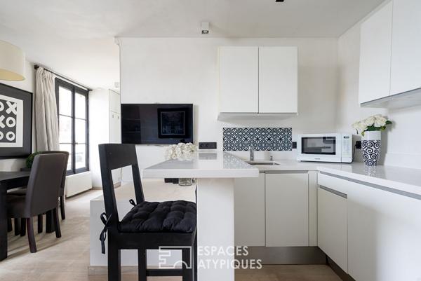 Appartement contemporain sur cour en plein coeur du Marais