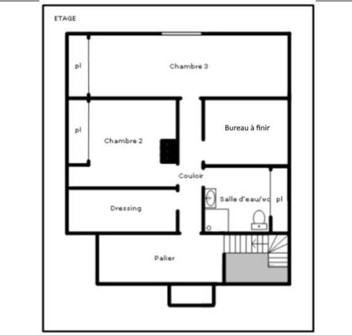 Maison à vendre 6 pièces COUTURE SUR LOIR (41) 180 m² habitables – terrain clos et arboré de 1 746 m² – 3/4 chambres – sans gros travaux