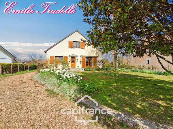 Maison à vendre 6 pièces COUTURE SUR LOIR (41) 180 m² habitables – terrain clos et arboré de 1 746 m² – 3/4 chambres – sans gros travaux