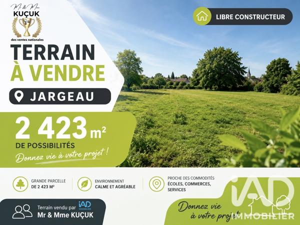 Terrain à vendre 2 423 m² Jargeau