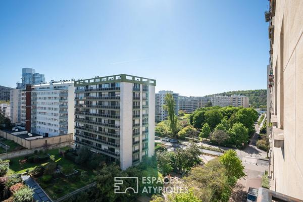 SilIy-Gallièni vue parnoramique sur la coulée en étage élevée