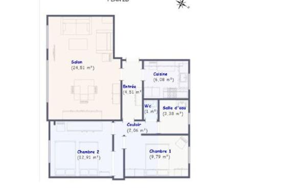 Appartement à vendre    3 pièces •  Tours