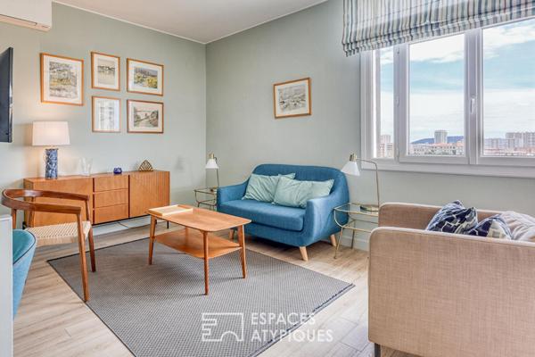 Appartement au dernier étage en centre ville