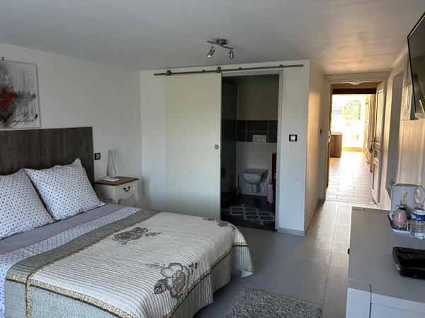 belle maison en pierres rénovée avec piscine