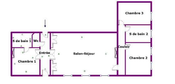 Appartement Lille 93.1 m²